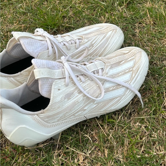 Adidas Adizero Performance Football Cleets White Size 12 - Picture 7 of 9